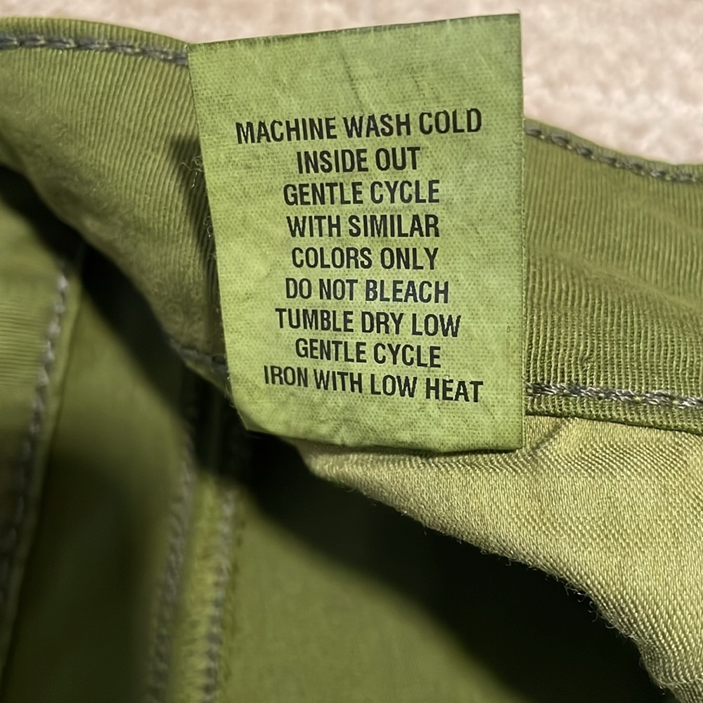 NWT Level 99 Lily green skinny straight leg pants sz 30 - Picture 4 of 5